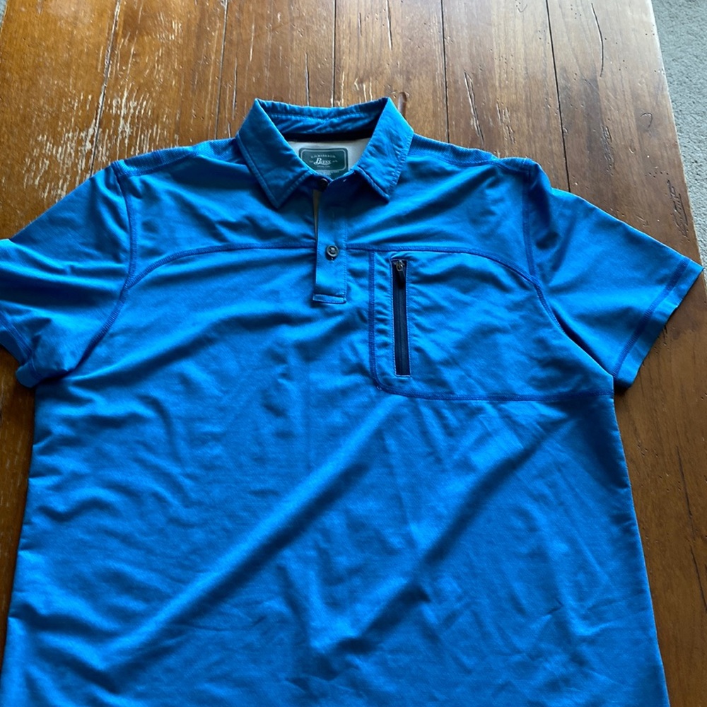 Bass shirt, men’s, medium, blue